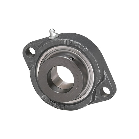 Iptci 2-Bolt Flange Ball Bearing Mounted Unit, 20 mm Bore, Eccentric Collar Locking SALF204-20MMG